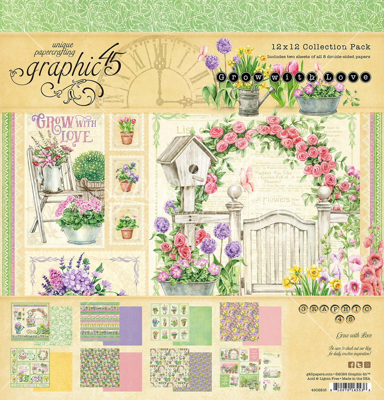 Graphic 45 Collection Pack 12X12-Little Things - 810070162887