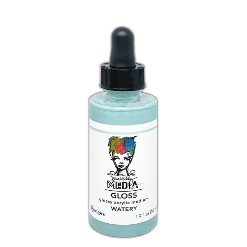 3 Pack - Dina Wakley Media Gloss 2oz Dropper Style-Watery - 5A002FRM-1H8C8 - 789541089346
