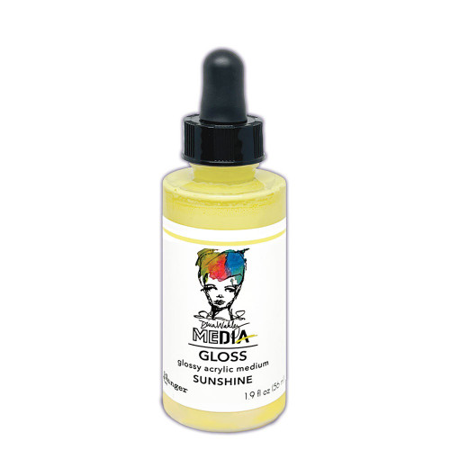 3 Pack - Dina Wakley Media Gloss 2oz Dropper Style-Sunshine - 5A002FRM-1H8C6 - 789541089322