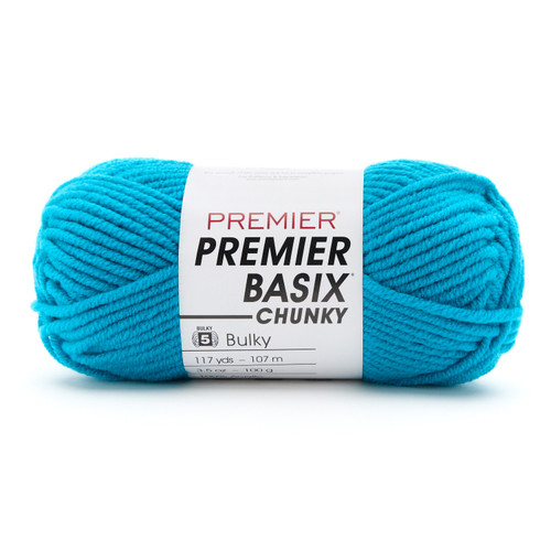 3 Pack - Premier Basix Chunky Yarn-Turquoise - 1145-1H7VS - 840166863251