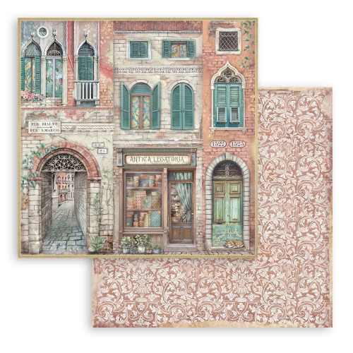 10 Pack - Stamperia Double-Sided Cardstock 12"x12"-Venice City of Art Antica Legatoria - 5A0031RQ-1H3D2 - 5993110044185