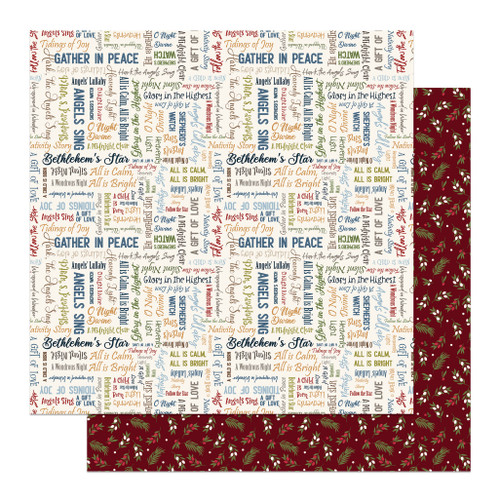 25 Pack - Silent Night Double-Sided Cardstock 12"X12"-Tidings Of Joy - 5A0034MF-1H69N - 709388350287