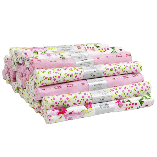 33 Pack - Fabric Editions Little Feet Flannel Assortment 18"X21" PDQ-11 Each Of 3 Designs - Wild - 5A00343L-1H5SZ