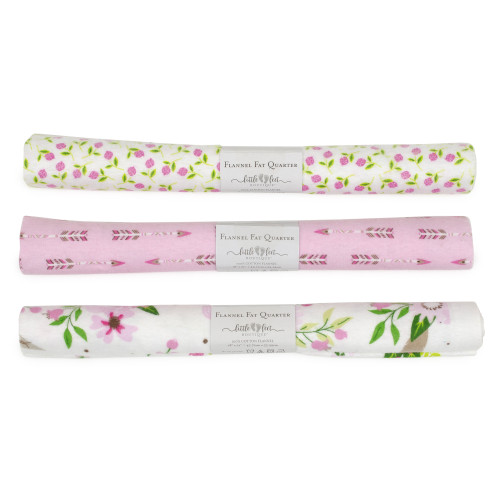 33 Pack - Fabric Editions Little Feet Flannel Assortment 18"X21" PDQ-11 Each Of 3 Designs - Wild - 5A00343L-1H5SZ