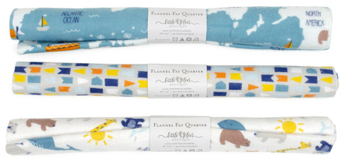 33 Pack - Fabric Editions Little Feet Flannel Assortment 18"X21" PDQ-11 Each Of 3 Designs - Adventure - 5A003431-1H5T4 33 Pack - Fabric Editions Little Feet Flannel Assortment 18"X21" PDQ-11 Each Of 3 Designs - Adventure - 5A003431-1H5T4