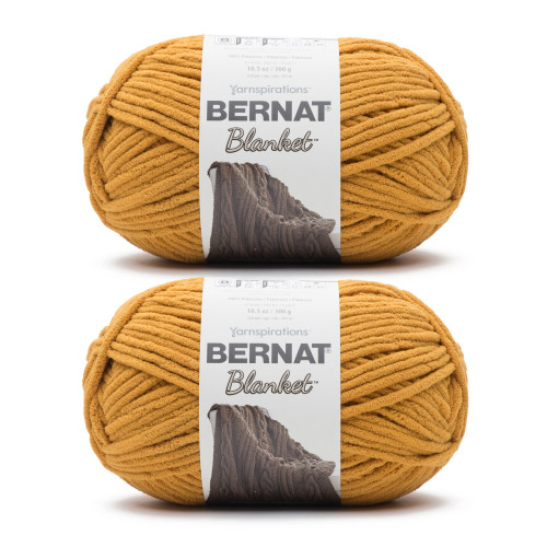 12 Pack - Bernat Blanket Big Ball Yarn 2/Pack-Burnt Mustard - 5A002163-1G4C8 - 726465500267 12 Pack - Bernat Blanket Big Ball Yarn 2/Pack-Burnt Mustard - 5A002163-1G4C8 - 726465500267