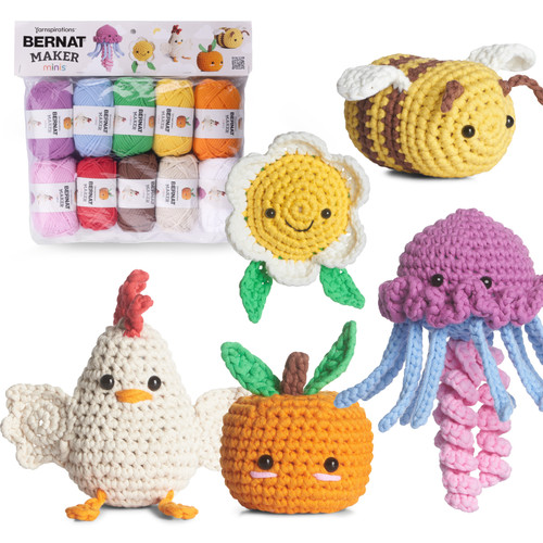 24 Pack - Bernat Maker Minis-Assorted Colors - 5A002LQK-1GND8