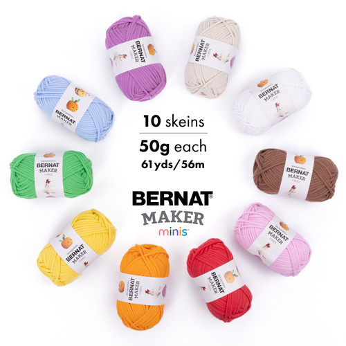 24 Pack - Bernat Maker Minis-Assorted Colors - 5A002LQK-1GND8