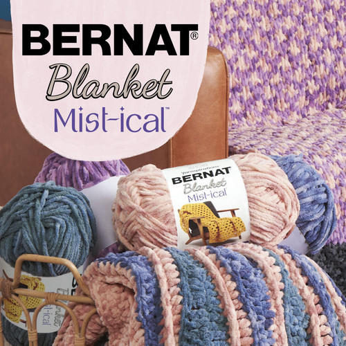 12 Pack - Bernat Blanket Mist-Ical Yarn 2 Pack-Gray Cloud - 5A002LRG-1GNDC