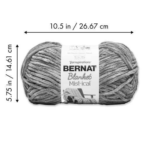 12 Pack - Bernat Blanket Mist-Ical Yarn 2 Pack-Gray Cloud - 5A002LRG-1GNDC
