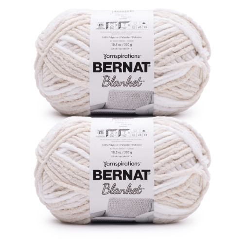 12 Pack - Bernat Blanket Big Ball Yarn 2/Pack-Beach Foam - 5A00214Y-1G4BL - 726465500151 12 Pack - Bernat Blanket Big Ball Yarn 2/Pack-Beach Foam - 5A00214Y-1G4BL - 726465500151