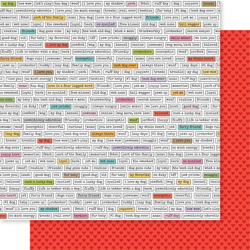 25 Pack - Bella Blvd Bow Wow Double-Sided Cardstock 12"X12"-Top Dog - 5A002XZ3-1GYWT - 810176550694 25 Pack - Bella Blvd Bow Wow Double-Sided Cardstock 12"X12"-Top Dog - 5A002XZ3-1GYWT - 810176550694