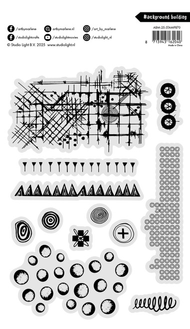 Art By Marlene Clear Stamp-Background Builder - 5A0032S1-1H4H5