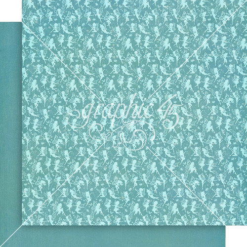 15 Pack - Fairy Boutique Double-Sided Cardstock 12"X12"-Aero Blue Pattern & Solid - 5A0031LZ-1H32W - 810070167677