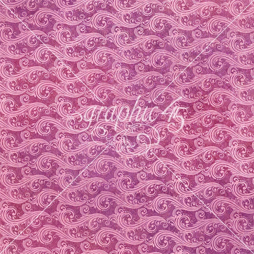 15 Pack - Seas The Day Double-Sided Cardstock 12"X12"-Purple Violet Pattern & Solid - 5A0031LY-1H33G