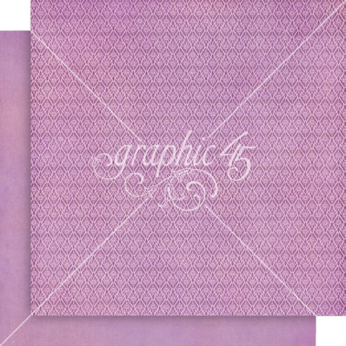 15 Pack - Fairy Boutique Double-Sided Cardstock 12"X12"-Lilac Lavender Pattern & Solid - 5A0031LZ-1H33K - 810070167684