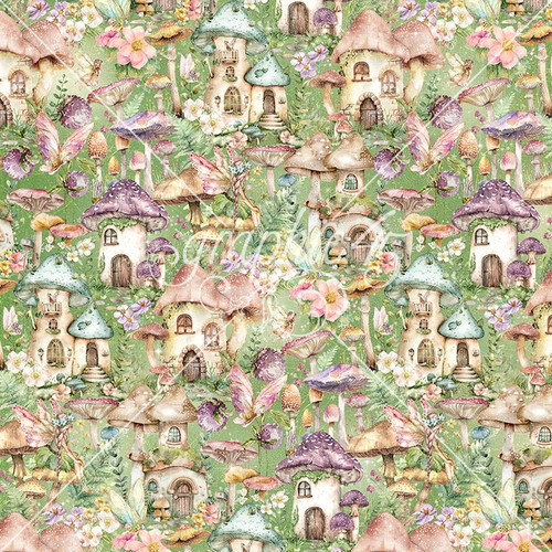 15 Pack - Fairy Boutique Double-Sided Cardstock 12"X12"-Pixie Town - 5A0031LZ-1H33M