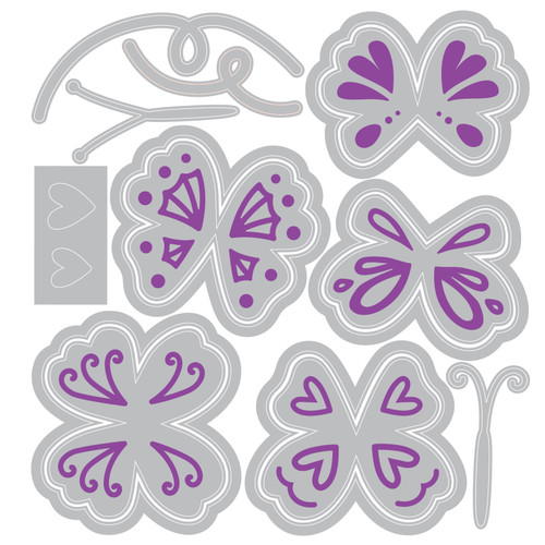 Sizzix Framelits Die Set By Catherine Pooler 10/Pkg-Bright Butterflies #2 - 5A00322V-1H3RW Sizzix Framelits Die Set By Catherine Pooler 10/Pkg-Bright Butterflies #2 - 5A00322V-1H3RW