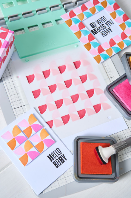 Sizzix Rotating Stencil 4.875"X4.875"-Candy Kitsch - 5A00323N-1H3QT