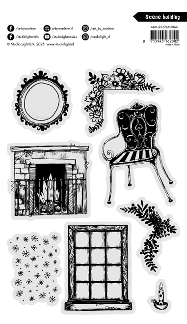 Art By Marlene Clear Stamps-Scene Building - 5A0032RP-1H4GQ