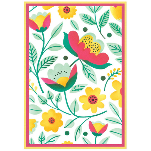 Sizzix A6 Layered Stencils By Catherine Pooler 4/Pkg-Happy Garden #2 - 5A00323K-1H3RH - 630454292968