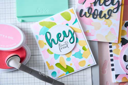 Sizzix A6 Layered Stencils By Catherine Pooler 4/Pkg-Paper Scraps - 5A00323M-1H3RM