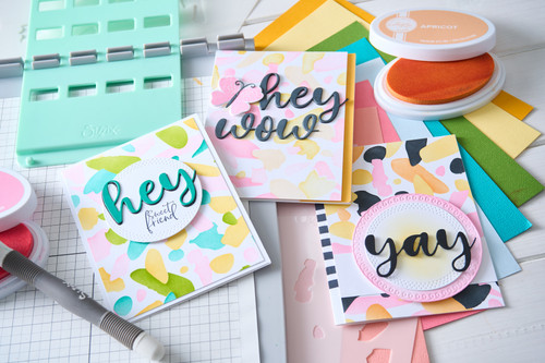 Sizzix A6 Layered Stencils By Catherine Pooler 4/Pkg-Paper Scraps - 5A00323M-1H3RM