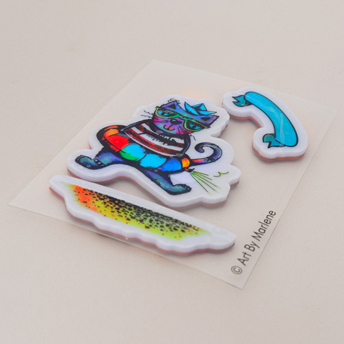 Art By Marlene Cling Rubber Stamp-Beach Bum - 5A0032S0-1H4GZ Art By Marlene Cling Rubber Stamp-Beach Bum - 5A0032S0-1H4GZ