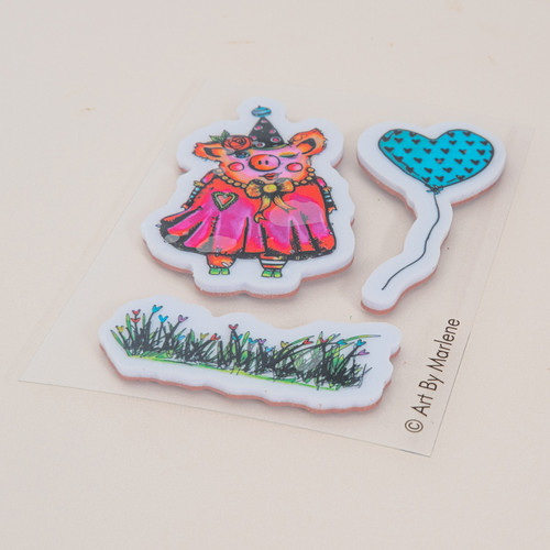Art By Marlene Cling Rubber Stamp-Sweetie Pie - 5A0032RJ-1H4GY Art By Marlene Cling Rubber Stamp-Sweetie Pie - 5A0032RJ-1H4GY