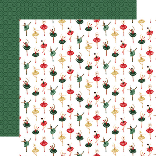 25 Pack - Nutcracker Christmas Double-Sided Cardstock 12"X12"-Festive Ballerinas - 5A0028Y9-1GC46 - 732388373529