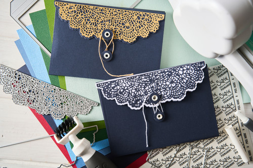 Sizzix Thinlits Dies Set By 49 And Market 10/Pkg-Laced Folio - 5A00322R-1H3QW