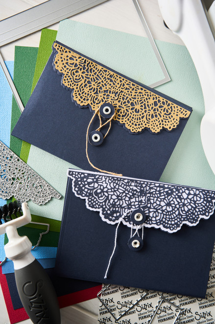 Sizzix Thinlits Dies Set By 49 And Market 10/Pkg-Laced Folio - 5A00322R-1H3QW