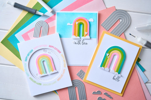 Sizzix Thinlits Die Set By Catherine Pooler 14/Pkg-Rainbow Arches - 5A003229-1H3QQ
