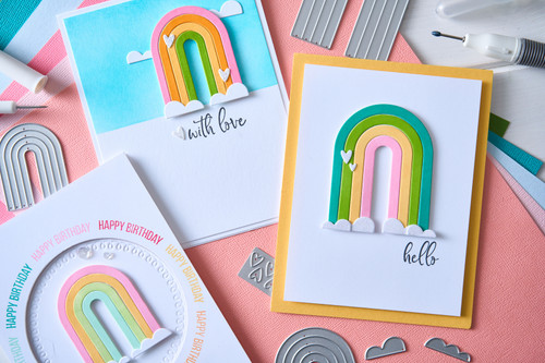 Sizzix Thinlits Die Set By Catherine Pooler 14/Pkg-Rainbow Arches - 5A003229-1H3QQ Sizzix Thinlits Die Set By Catherine Pooler 14/Pkg-Rainbow Arches - 5A003229-1H3QQ