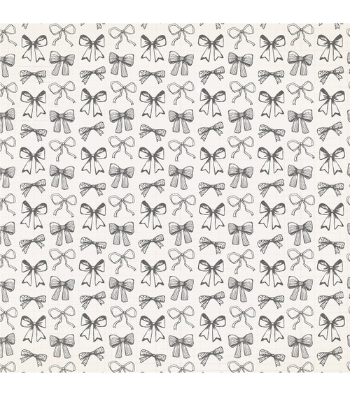 25 Pack - American Crafts Everyday Single-Sided Cardstock 12"X12"-Bows - 341349 - 718813413497