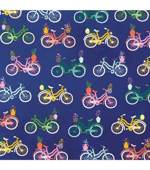 25 Pack - American Crafts Vacation Single-Sided Cardstock 12"X12"-Beach Cruiser - 341521 - 718813415217
