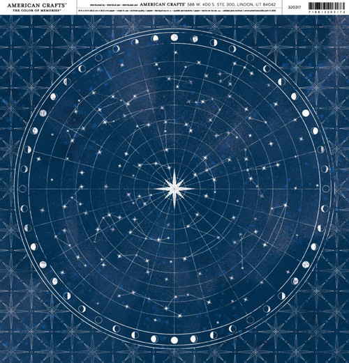 25 Pack - American Crafts Brands Everyday Cardstock 12"X12"-Moonstruck 05 - EDPP-20317 - 718813203173