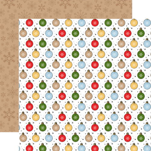 25 Pack - Winnie The Pooh Christmas Double-Sided Cardstock 12"X12"-Magical Ornaments - 5A0028TL-1GBX1 - 732388397327