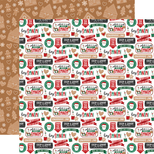 25 Pack - Baking Spirits Bright Double-Sided Cardstock 12"X12"-Baking Phrases - 5A0028ZC-1GC2Z - 732388386321