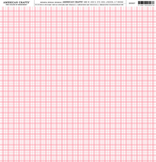 25 Pack - American Crafts Brands Everyday Cardstock 12"X12"-New Arrival-Its A Girl - EDPP-20507 - 718813205078