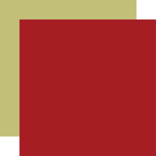 25 Pack - Christmas Joy Double-Sided Cardstock 12"X12"-Dark Red/ Light Green - 5A0028Y5-1GC68 - 732388389520