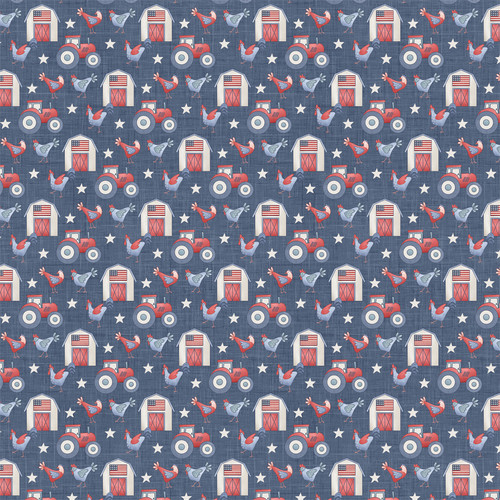 25 Pack - Yankee Doodle Double-Sided Cardstock 12"X12"-Land Of The Free Farm - 5A002L99-1GMQ6 25 Pack - Yankee Doodle Double-Sided Cardstock 12"X12"-Land Of The Free Farm - 5A002L99-1GMQ6