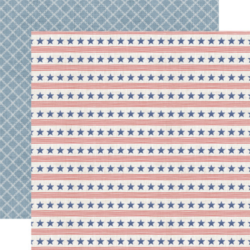 25 Pack - Yankee Doodle Double-Sided Cardstock 12"X12"-Stars And Stripes Forever - 5A002L99-1GMQ0 - 810179815882 25 Pack - Yankee Doodle Double-Sided Cardstock 12"X12"-Stars And Stripes Forever - 5A002L99-1GMQ0 - 810179815882