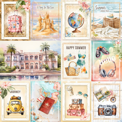 25 Pack - Sunkissed Summer Double-Sided Cardstock 12"X12"-Sunkissed Summer - 5A0032TD-1H4JJ