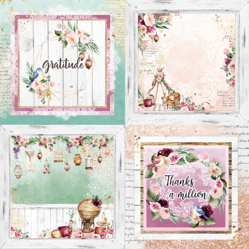 25 Pack - Gratitude Double-Sided Cardstock 12"X12"-#6 - 5A0032S9-1H4J8