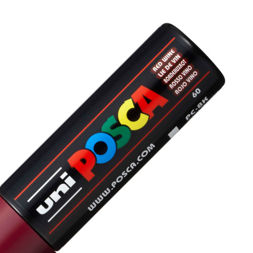 POSCA 8K Paint Marker Broad Chisel Tip 8mm-Red Wine - 5A00317H-1H2W7