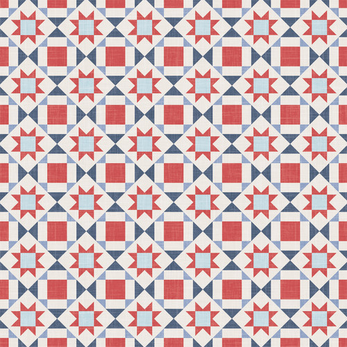 25 Pack - Yankee Doodle Double-Sided Cardstock 12"X12"-American Quilt - 5A002L99-1GMN5