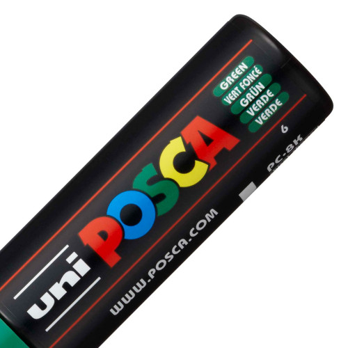 POSCA 8K Paint Marker Broad Chisel Tip 8mm-Green - 5A00317H-1H2WH
