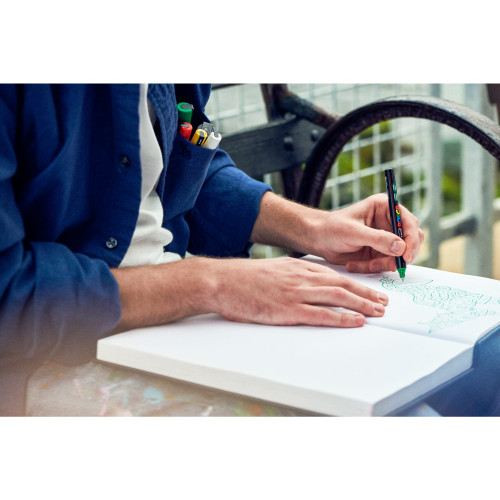 POSCA 8K Paint Marker Broad Chisel Tip 8mm-Black - 5A00317H-1H2WM