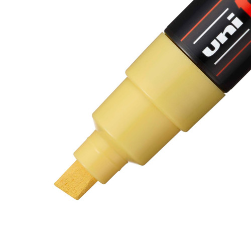 POSCA 8K Paint Marker Broad Chisel Tip 8mm-Straw Yellow - 5A00317H-1H2WN